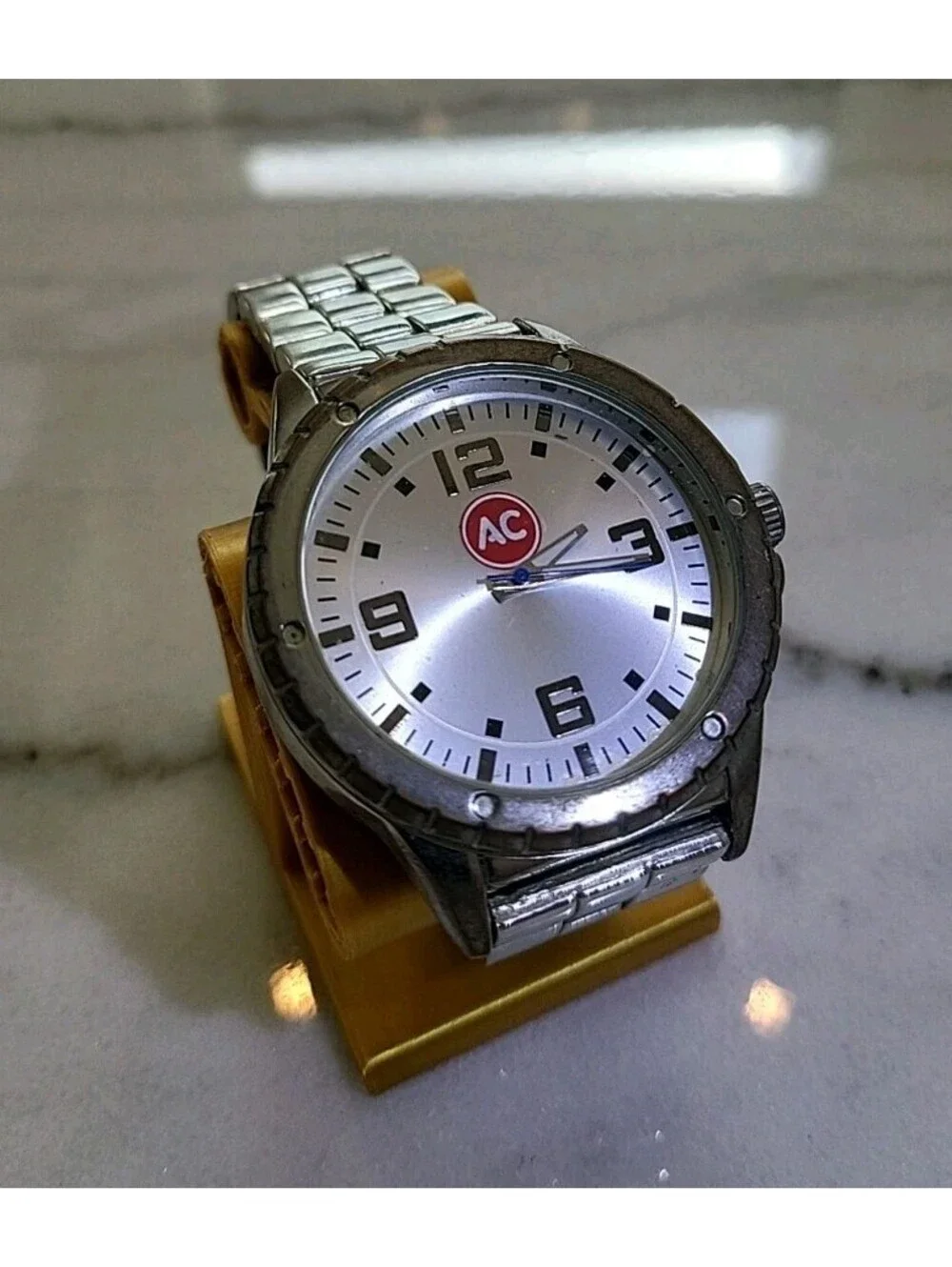 Men's Quartz Watch Working New Battery Automobilia 46mm 8.25